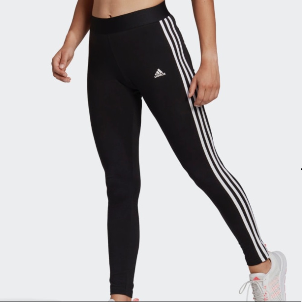 Adidas three stripe leggings New!